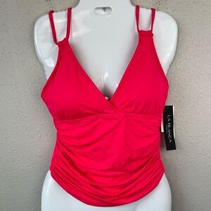 NWT La Blanca Tankini Top Size 6, 10, or 14